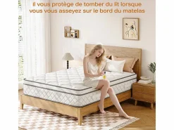Matelas 100x200cm - Grosor 26cm - con resortes ensacados - Multicapas Extra Confort 7 Zonas - Hipoaergénico^DripeX Outlet