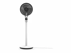 marque MEACO MeacoFan Sefte 10", ventilador de pie silencioso, altura ajustable, oscilación horizontal y vertical, motor sin escobillas, control remoto, color . Blanco