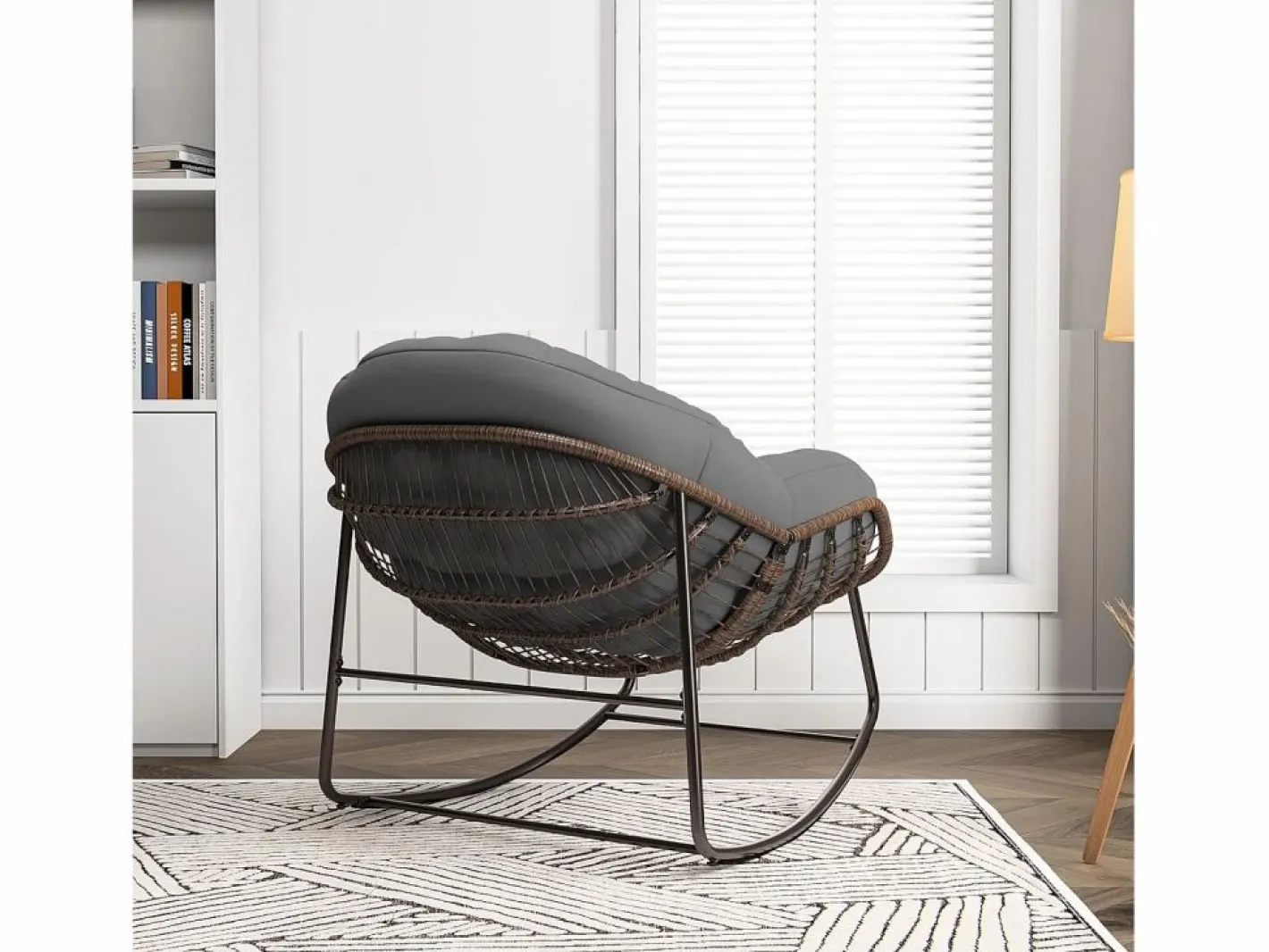 Mecedora - Mecedora extragrande - con asiento tapizado,^