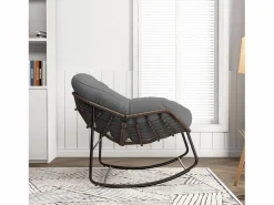 Mecedora - Mecedora extragrande - con asiento tapizado,^