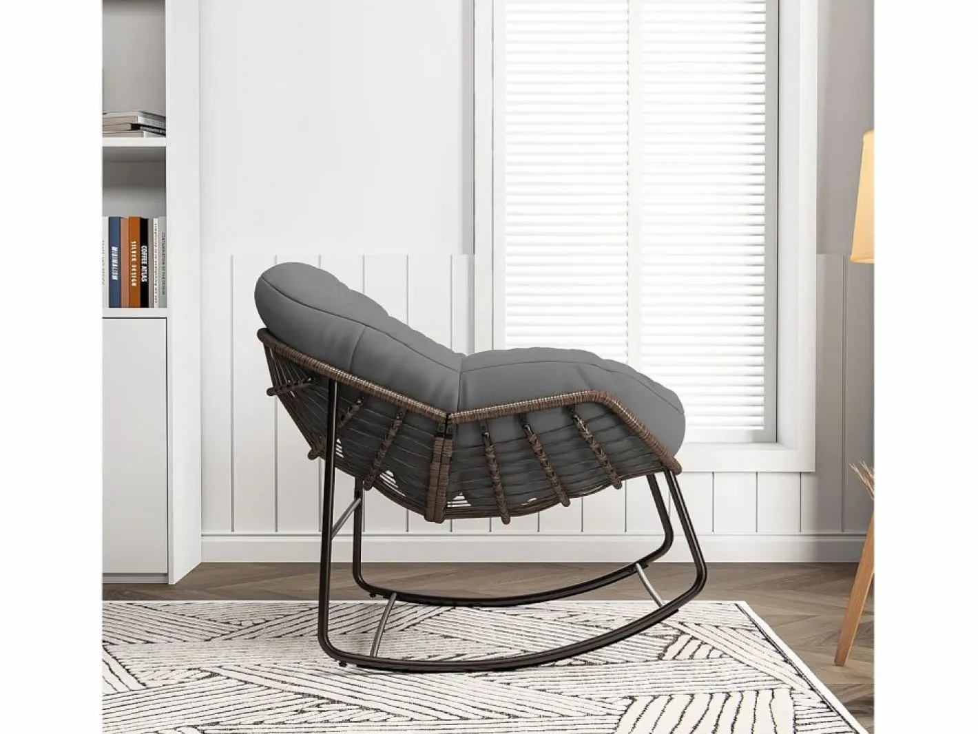 Mecedora - Mecedora extragrande - con asiento tapizado,^