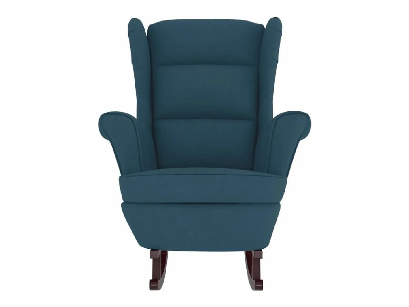 Mecedora con respaldo alto de terciopelo y madera maciza^vidaxl Sale