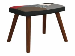 Mecedora con taburete tela patchwork^vidaxl Best