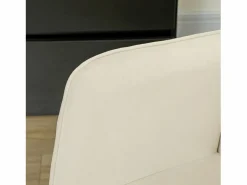 Mecedora de terciopelo con reposabrazos, base de madera, estructura negra^Hauss Spole Online