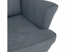 vidaxl Sillón Balancín|Mecedora orejera de terciopelo oscuro y madera maciza