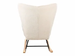 Mecedora para adultos - Mecedora ergonómica para exteriores - Para salón - Jardín - Dormitorio - Beige Clearance