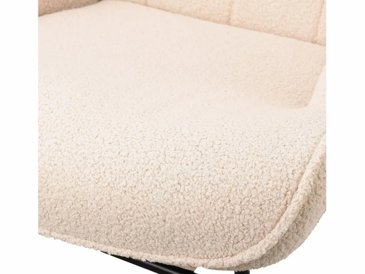 Mecedora para adultos - Mecedora ergonómica para exteriores - Para salón - Jardín - Dormitorio - Beige Clearance