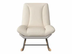 Sillón Balancín|Mecedora tapizada con respaldo ajustable para sala de estar y dormitorio