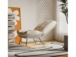 Sillón Balancín|Mecedora tapizada con respaldo ajustable para sala de estar y dormitorio