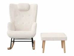 Mecedora Teddy, Chaise Longue con reposacabezas y reposapiés, 150 kg^ Hot