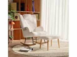 Mecedora Teddy, Chaise Longue con reposacabezas y reposapiés, 150 kg^ Hot