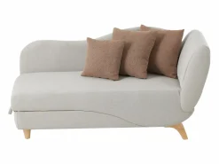 Vente-unique Meridiana izquierda convertible en tejido PENELOPE Beige Discount