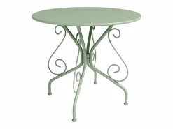 MYLIA Comedores De Jardín|Mesa + 4 sillas jardín metal hierro forjado - GUERMANTES