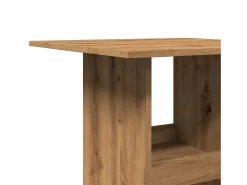 Clicnbuy Mueble Bar|Mesa alta bar con almacenaje madera roble artisian 60x60x102 cm