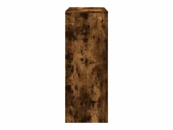 Mesa alta bar con estantes roble ahumado 90x40x103,5 cm^Clicnbuy Discount