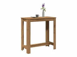 vidaxl Mesa Alta|Mesa alta bar madera ingeniería roble artisian 102x50x103,5 cm