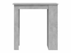 Mesa alta con estante almacenaje hormigón 102x50x103,5 cm^Clicnbuy Outlet