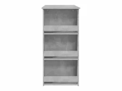 Mesa alta con estante almacenaje hormigón 102x50x103,5 cm^Clicnbuy Outlet