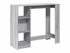 Clicnbuy Mueble Bar|Mesa alta con estante Sonoma 124x46x103,5 cm