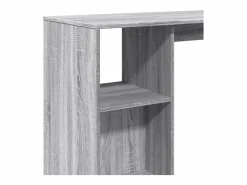 Clicnbuy Mueble Bar|Mesa alta con estante Sonoma 124x46x103,5 cm