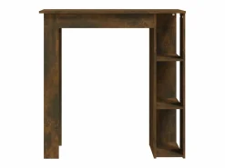 Mesa alta con estante roble ahumado 102x50x103,5 cm ES946550^ Discount