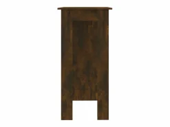 Mesa alta con estante roble ahumado 102x50x103,5 cm ES946550^ Discount
