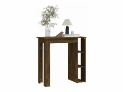 Mesa alta con estante roble ahumado 102x50x103,5 cm ES946550^ Discount