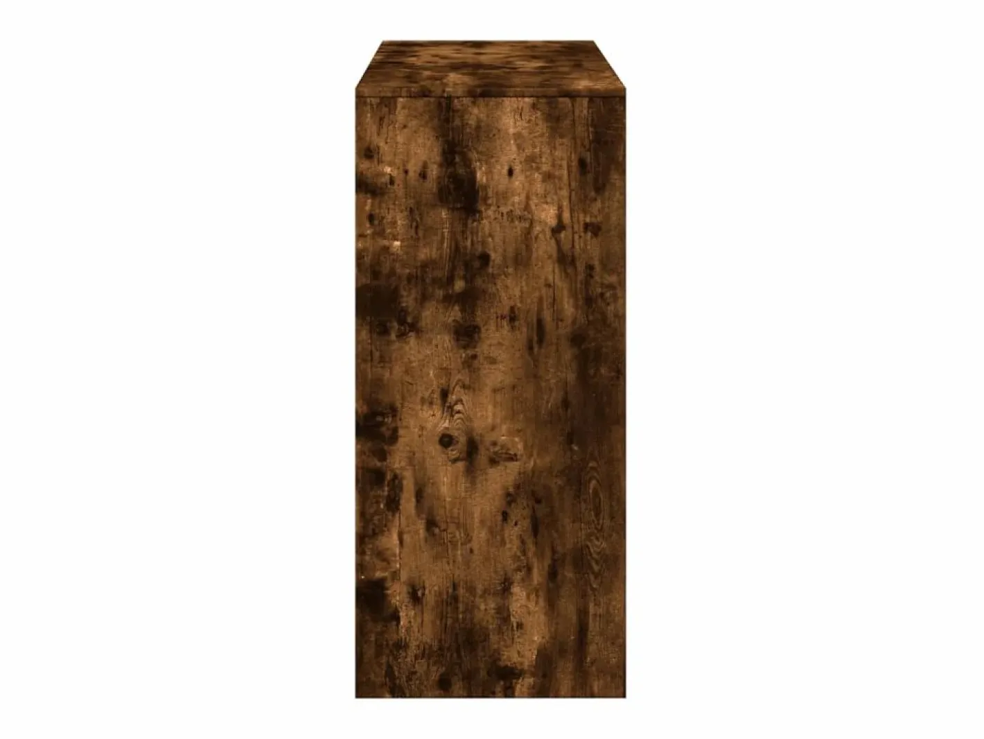 Clicnbuy Mesa alta con estante roble ahumado 124x46x103,5 cm Marru00f3n Sale
