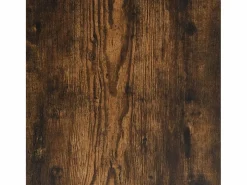 Clicnbuy Mesa alta con estante roble ahumado 124x46x103,5 cm Marru00f3n Sale