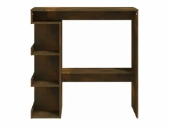 Mueble Bar|Mesa alta con estante roble ahumado 100x50x101,5 cm ES905761