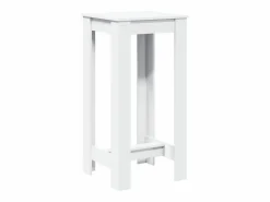 Mesa alta de bar madera de ingeniería blanca 51x50x103,5 cm^Clicnbuy Online