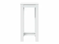 Mesa alta de bar madera de ingeniería blanca 51x50x103,5 cm^Clicnbuy Online