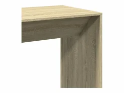 Clicnbuy Mesa alta de bar madera ingeniería roble Sonoma 102x50x103,5 cm Marru00f3n