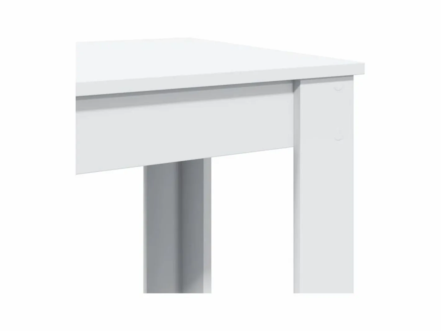 vidaxl Mesa alta de bar madera ingeniería blanca 102x50x103,5 cm Blanco Outlet