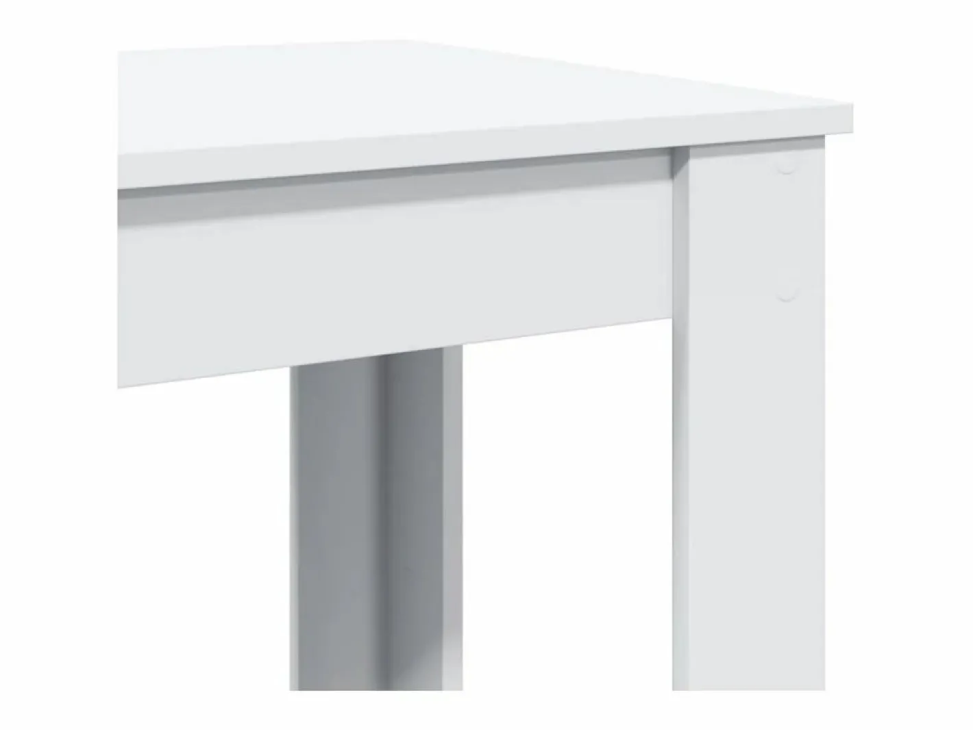 vidaxl Mesa alta de bar madera ingeniería blanca 102x50x103,5 cm Blanco Outlet