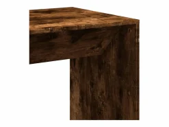 Clicnbuy Mesa alta de bar madera ingeniería roble ahumado 51x50x103,5 cm Marru00f3n