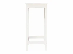 Mesa alta de bar madera maciza de pino 50x50x110 cm ES334718 Blanco Best