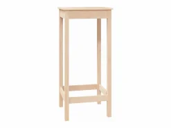 Clicnbuy Mesa alta de bar madera maciza de pino 50x50x110 cm Marru00f3n Discount