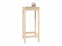 Clicnbuy Mesa alta de bar madera maciza de pino 50x50x110 cm Marru00f3n Discount
