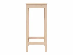 Clicnbuy Mesa alta de bar madera maciza de pino 50x50x110 cm Marru00f3n Discount
