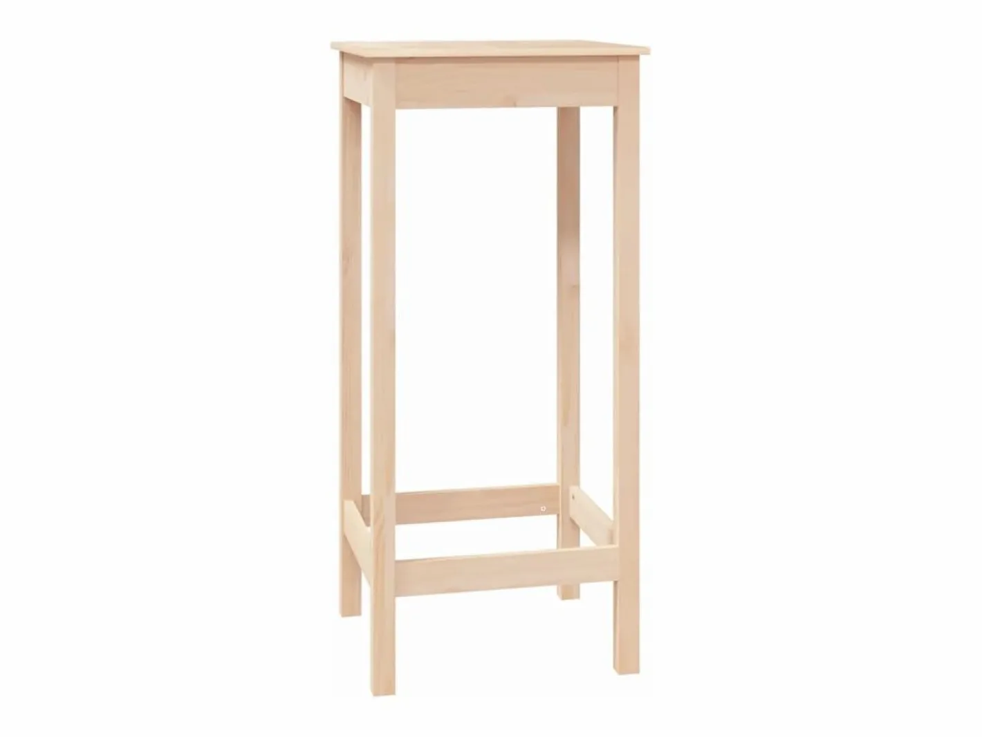 Mesa alta de bar madera maciza de pino 50x50x110 cm ES150907 Marru00f3n New