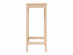 Mesa alta de bar madera maciza de pino 50x50x110 cm ES150907 Marru00f3n New
