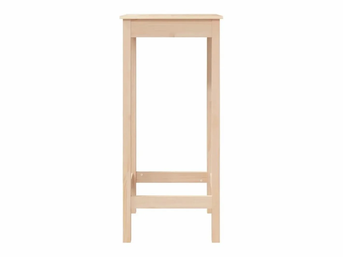 Mesa alta de bar madera maciza de pino 50x50x110 cm ES150907 Marru00f3n New