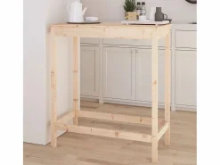 Mesa alta de bar madera maciza de pino 100x50x110 cm^Clicnbuy Hot
