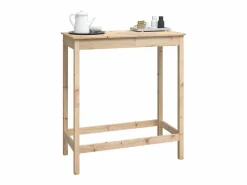 Mesa alta de bar madera maciza de pino 100x50x110 cm^Clicnbuy Hot