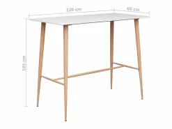 Mesa alta de cocina 120x60x105 cm^Clicnbuy Best