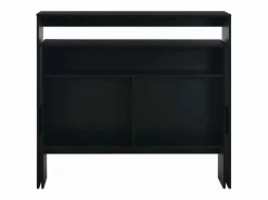 Mesa alta de cocina con 2 encimeras negra 130x40x120 cm^Clicnbuy Hot
