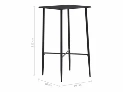 Clicnbuy Mueble Bar|Mesa alta de cocina MDF 60x60x111 cm
