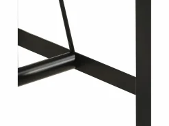 Clicnbuy Mesa Alta|Mesa alta de hierro y madera maciza reciclada 110x55x107 cm