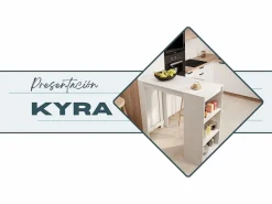 Mesa alta para Cocina Comedor en 110x50x103cm Kyra^MB Muebles Bonitos Best